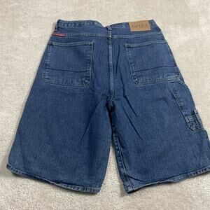 Y2K Nautica Jean Shorts Mens 36* Blue Denim Jorts Carpenter Streetwear Baggy